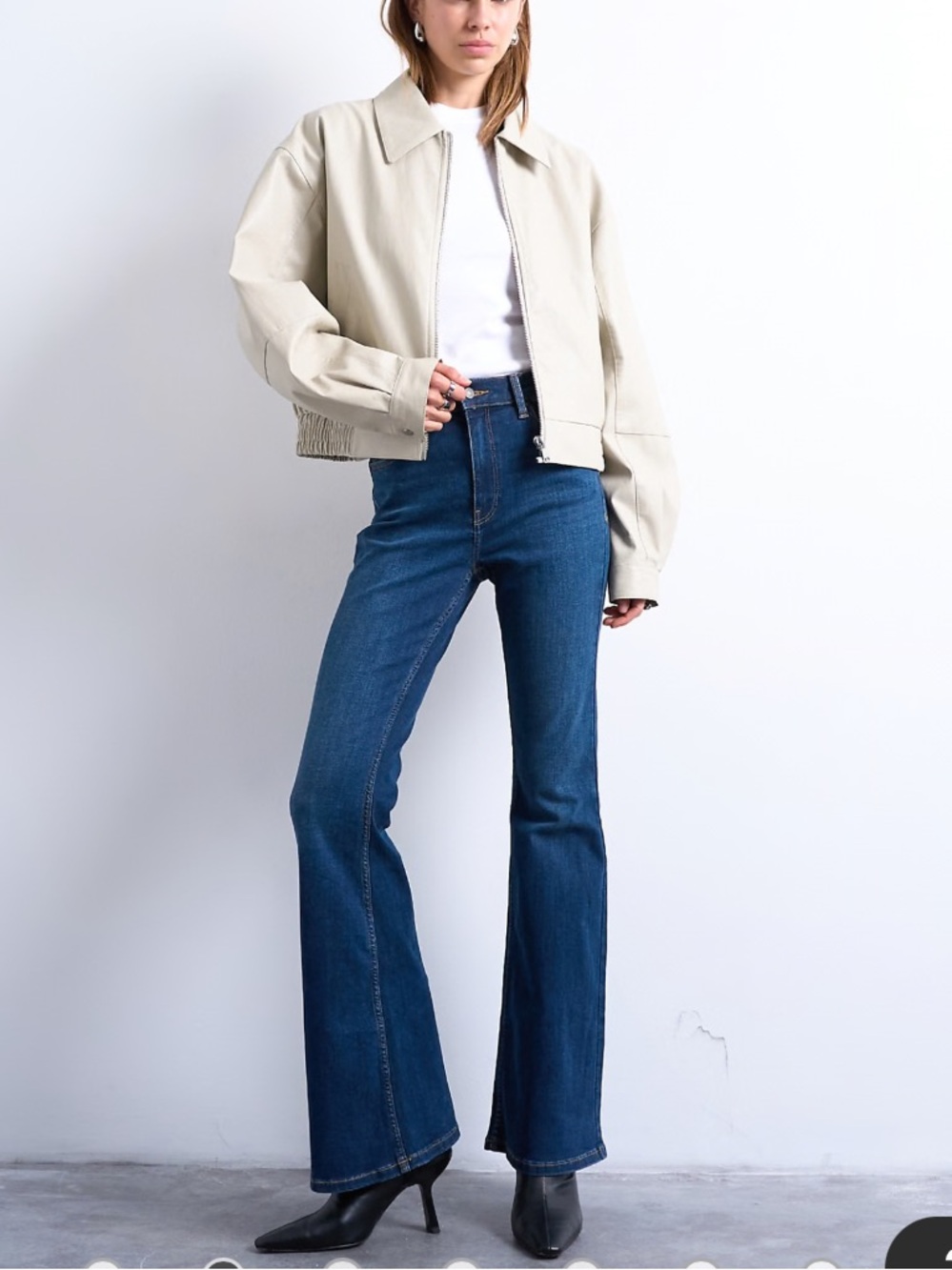 Topshop Moto Jamie Flare Jeans - 26 x 30